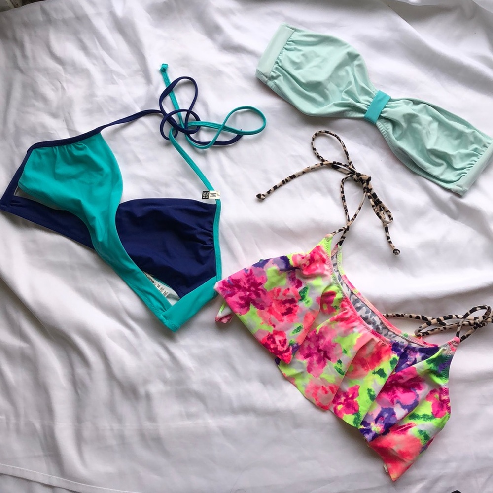 VS PINK swim top bundle